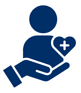 Ícono de atención humana y personalizada